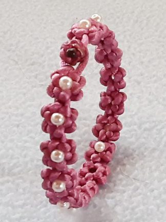 Flower Knots Bracelet with Pearl Centre