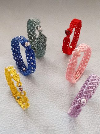 Intertwined Bracelet with Pearl Stopper or Magnet Clasp