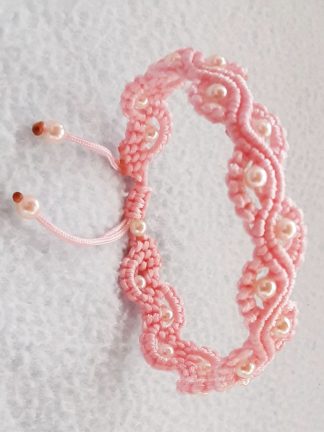Wavy Pattern Bracelet with Beads
